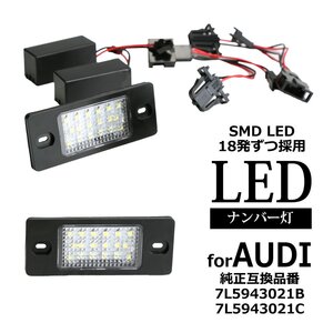 TT 8J 2007-2008 LED ライセンスランプ ネジ固定 ナンバー灯 AUDI 互換品 7L5943021B 1J5943021C 1J5943021D RZ409