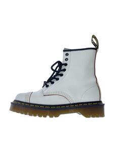 Dr.Martens◆8ホール/イングランド製/レースアップブーツ/UK4/ホワイト/レザー