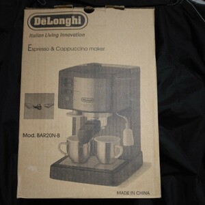 送込　未使用　 DeLonghi デロンギ エスプレッソ・カプチーノメーカー BAR20N-B　コーヒーメーカー
