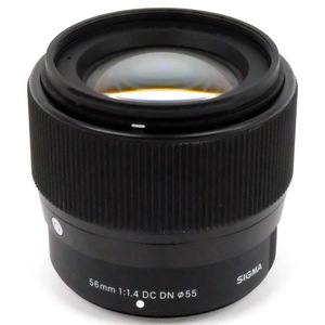 【中古】シグマ 単焦点レンズ 56mm F1.4 DC DN フジフイルム用 [管理:1050024988]