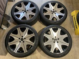 【2409020】LEGZAS 19インチ 8J +38 +45 PCD114.3 5H + ADRENO 245/40R19 2022年 アルファード エスティマ エルグランド スカイライン 等