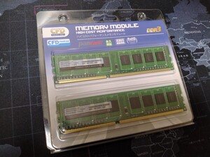 CFD PANRAM DDR3 PC3-12800 CL11 4GB×2枚セット 中古動作品