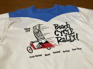 CUSHMAN クッシュマン Beach CYCLE Rally 半袖 ウエスタンヨーク ティキ Tシャツ ヴィンテージレプリカ