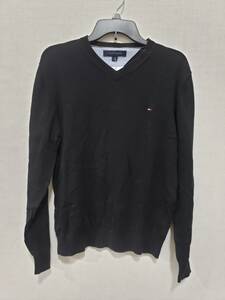 TOMMY HILFIGER トミーヒルフィガー ニット セーター USED 黒 M 