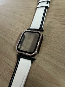 アップルウォッチ レザーバンド &キラキラケースApple Watch 