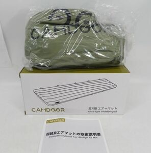 44●a771☆開封未使用　キャンプ用品　CAMDOOR　高R値エアーマット　SP0301　グリーン　63.5×190cm　アウトドア　現状渡し