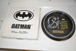 K◎レア希少品!!BATMAN バットマン WALLCLOCK ウォールクロック 1989 未使用長期保管品 現状品②