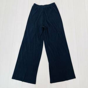 a00195 極美品 AZUL BY MOUSSY アズールバイマウジー ワイドパンツ イージー パンツ ウエストゴム ゆったり sizeS ブラック 黒 万能 上品