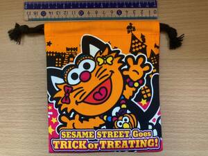 USJ 限定 セサミストリート 巾着　ユニバーサルスタジオジャパン 巾着袋　SesamiStreet TRICKorTREATING 2