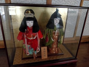 【即決】市松人形 元賀章介作 高さ約45cm 男の子 女の子