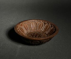 竹根 仏教美術 蓮花鉢 唐物 中国美術 茶道具 時代物