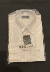 新品未使用品　袋入　ラルフエヴァンス　Ralph Evans 白 長袖 ワイシャツ 形態安定 38-76 長袖シャツ カッターシャツ Yシャツ フォーマル