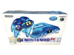 美品　ニンテンドー64 本体　クリアブルー Nintendo64