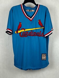 【美品】MLB メジャーリーグ セントルイス・カージナルス Majestic ヤディアー・モリーナ ユニフォーム Mサイズ 1980s ポリスアカデミー