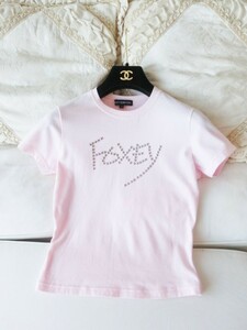 FOXEY NEW YORK フォクシー◆ロゴが素敵なオシャレTシャツ トップス◆サイズ３８