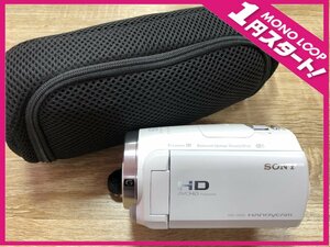 【6SR富06022C】★1円スタート★SONY★デジタルHDビデオ カメラレコーダー★HDR-CX680★充電器・バッテリー・ソフトケース付 ★動作品