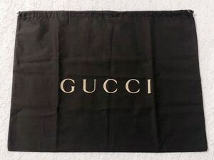 グッチ「GUCCI」バッグ保存袋 旧型（4168) 正規品 付属品 内袋 布袋 巾着袋 ダークブラウン 布製 51×40cm 