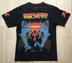 エジプト 半袖 Tシャツ [ M ] ツタンカーメン スフィンクス アンク ファイヤー 炎 ROCKERS