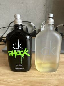 【2本セット】Calvin Klein CK ONE 100ml + CK ONE SHOCK 100ml カルバンクライン シーケーワン シーケーワンショック オードトワレ 香水