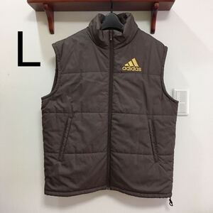 アディダス　中綿ベスト　ブラウン　メンズL adidas 秋冬 防寒