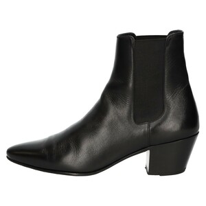 CELINE セリーヌ JACNO LEATHER SHOES MG0199 ジャクノ レザーサイドゴアブーツ ブラック