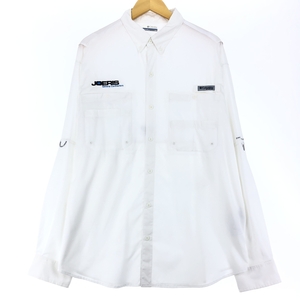 古着 コロンビア Columbia PFG OMNI-SHADE ボタンダウン 長袖 フィッシングシャツ メンズL相当 /eaa471346