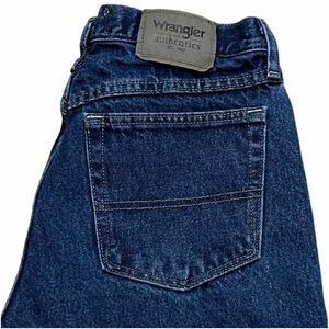 WRANGLER ラングラー ストレートジーンズ W32 ブルー USA規格 デニムパンツ (OL294)