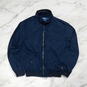 古着 90s POLO RALPH LAUREN SWING TOP JACKET NAVY ポロラルフローレン コットン スイングトップ【Vintage】