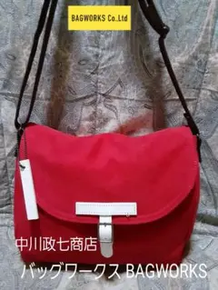 バッグワークス BAGWORKS 本革コンビ/斜め掛けショルダーバッグ