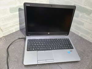 【ジャンク品】管1B224 hp ProBook 650 G1 CPU core i5-4210M HDD無し、 HDDマウント有り、メモリー無し、バッテリ－有り　通電OK 