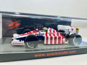 【送料無料】1/43 Spark Toleman トールマン ハート TG184 #19 A.セナ Senna 3rd Portugal GP 1984タバコ仕様