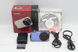 【適格請求書発行】良品 CASIO カシオ EXILIM EX-Z330 コンパクトデジタルカメラ ブルー 元箱付【アルプスカメラ】240914ai