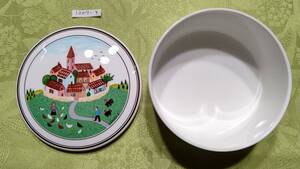 1207-3 ビレロイ＆ボッホ Villeroy & Boch Design Naif ナイーフ LAPLAU　トリンケットボックス 小物入れ（10×5㎝）