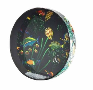 オーシャンドラム　16インチ　魚柄　ET-0216-10　レモワールドパーカッション　REMO Ocean Drum 魚柄　ET021610