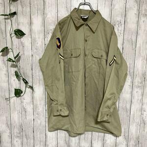 90’s USA製【Dickies】ディッキーズ XL ワークシャツ