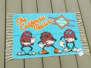 ◆送料無料◆【California Raisin・カリフォルニアレーズン】※《コットンマット・500×700mm ／ ライトブルー》　アメリカン雑貨