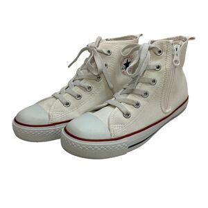 D480 CONVERSE コンバースオールスター ジュニア レディース ハイカット スニーカー 21cm ホワイト キャンバス