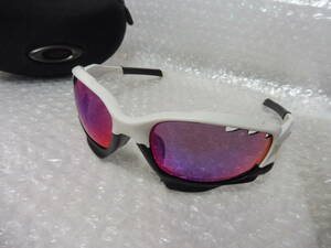 ケース付 OAKLEYオークリー サングラス JAWBONE ジョウボーン OAKLEY Racing jacket　ホワイト　ブラック r1