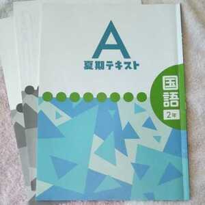 2020夏期テキスト　国語　中２　信学会