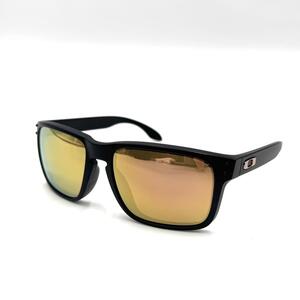 【美品】OAKLEY オークリー HOLBROOK マットブラック×ミラーレンズ