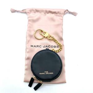 MARC JACOBS Leather Coin Case Black/Gold / マークジェイコブス レザー コインケース