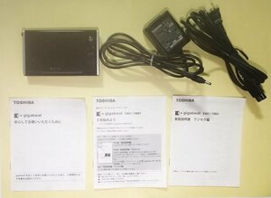 中古　東芝 gigabeat MEV401 ギガビート / ブラック / 動作確認済み / 付属品：アダプター・電源コードのみ