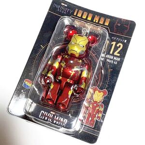 アイアンマン Happyくじ ベアブリック賞 12. IRON MAN Mark46 マーク46 Infinity SAGA BE@RBRICK フィギュア 【MARVEL/MEDICOM TOY】