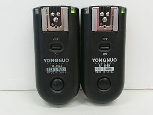 カメラ周辺機器/ジャンク扱い/YONGNUO　RF-603N　ラジオスレーブ/Nikon ワイヤレスフラッシュトリガー/通電確認済み 動作未確認【Z005】