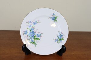 ロイヤルアルバート　FORGET ME NOT　勿忘草　プレート　ケーキ皿　イギリス　ROYAL ALBERT　ヴィンテージ　T189