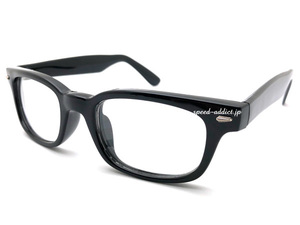 CLASSIC SQUARE NARROW WELLINGTON SUNGLASS BLACK × CLEAR/クラシックスクエアナローウェリントンサングラスブラック透明黒縁ベーシック