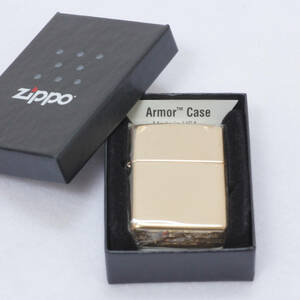 ☆新品・未使用☆　Zippo　ジッポー　アーマー　金色　ライター