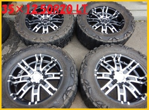 J7T2874■35×12.50R20 NITTO Mud Grappler アルミ 9J 6H +18/139.7 ■条件付き 送料無料■ FJクルーザー プラド サーフ タンドラ H3