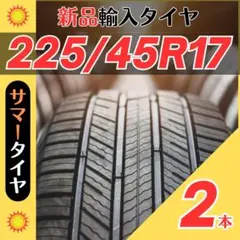 225/45R17 225/45/17 2本新品サマータイヤ夏17インチ輸入好評