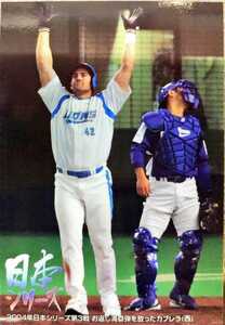カルビープロ野球チップス　カブレラ　西武　2004日本シリーズ第3戦　N-3　2005年